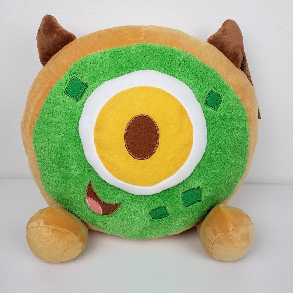 Disney Munchlings Mike Wasowski Avocado Breakfast Bagel Plush 13.5" Monsters Inc